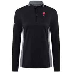 Philadelphia Phillies Levelwear Women's Moxie Insignia Quarter-Zip Pullover Sale