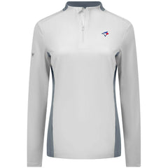 Toronto Blue Jays Levelwear Women's Moxie Insignia Quarter-Zip Pullover for sale