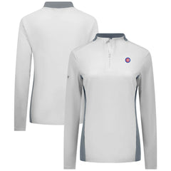 Chicago Cubs Levelwear Women's Moxie Insignia Quarter-Zip Pullover Clearance
