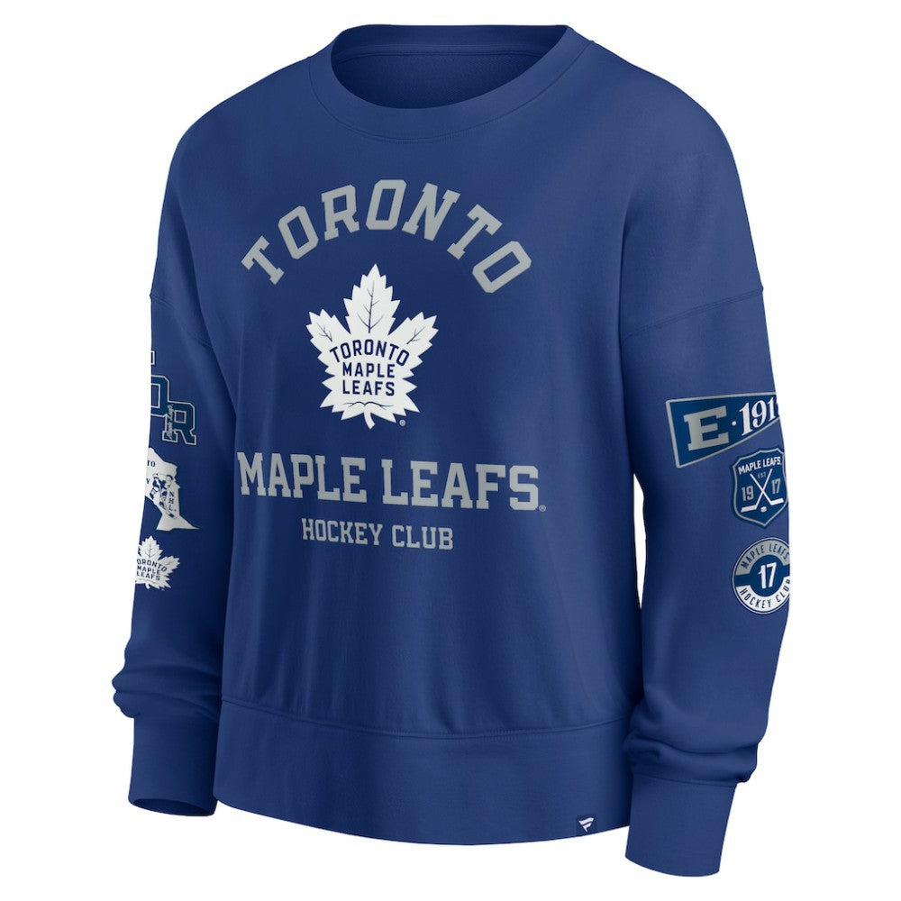 Toronto Maple Leafs - Fanatics Women's Go Team Pullover Sweatshirt Blue