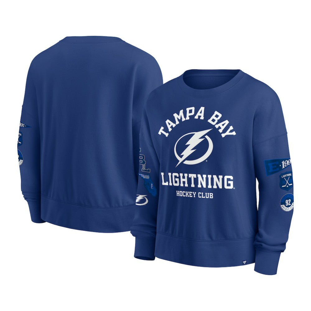 Tampa Bay Lightning - Fanatics Women's Go Team Pullover Sweatshirt Blue