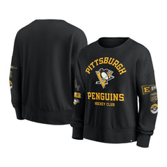 Pittsburgh Penguins Fanatics Women's Go Team Pullover Sweatshirt Black