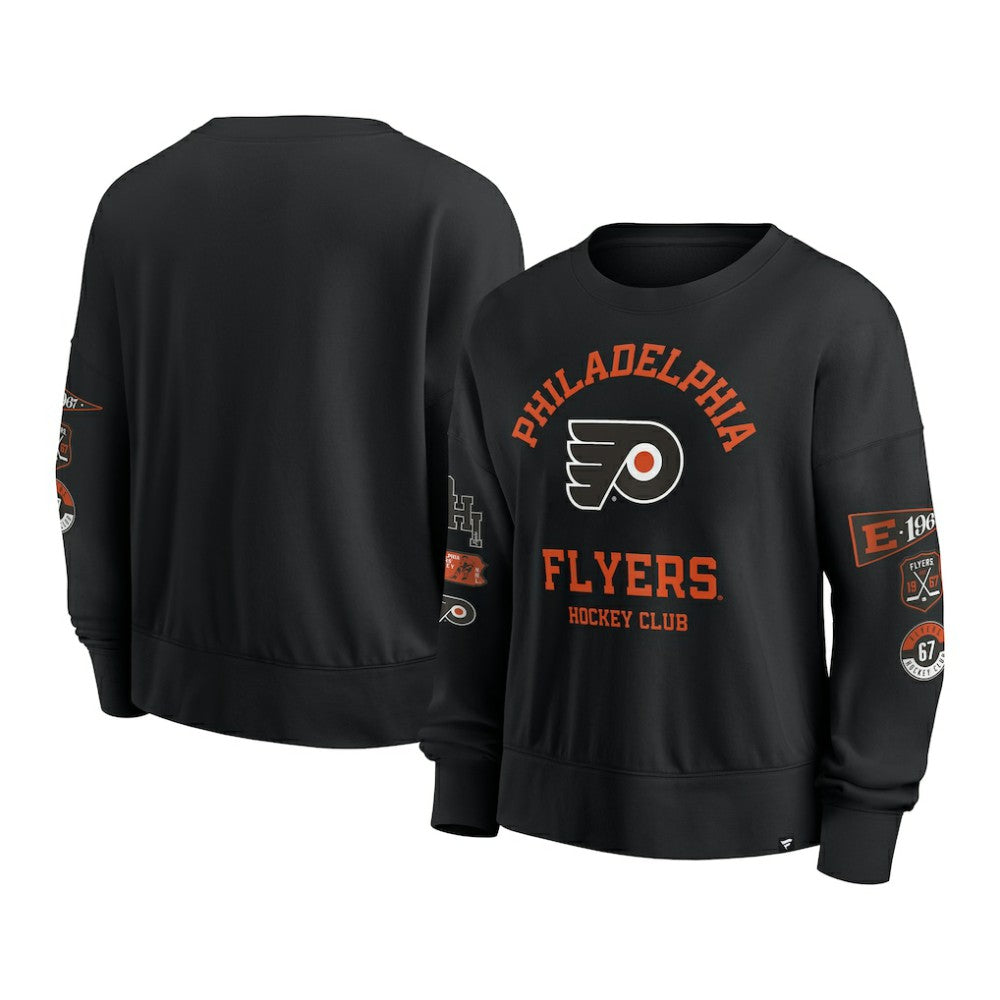 Philadelphia Flyers - Fanatics Women's Go Team Pullover Sweatshirt Black