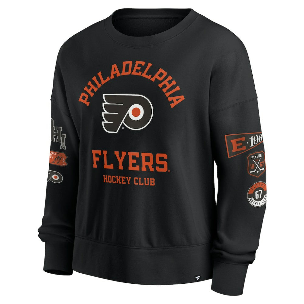 Philadelphia Flyers - Fanatics Women's Go Team Pullover Sweatshirt Black