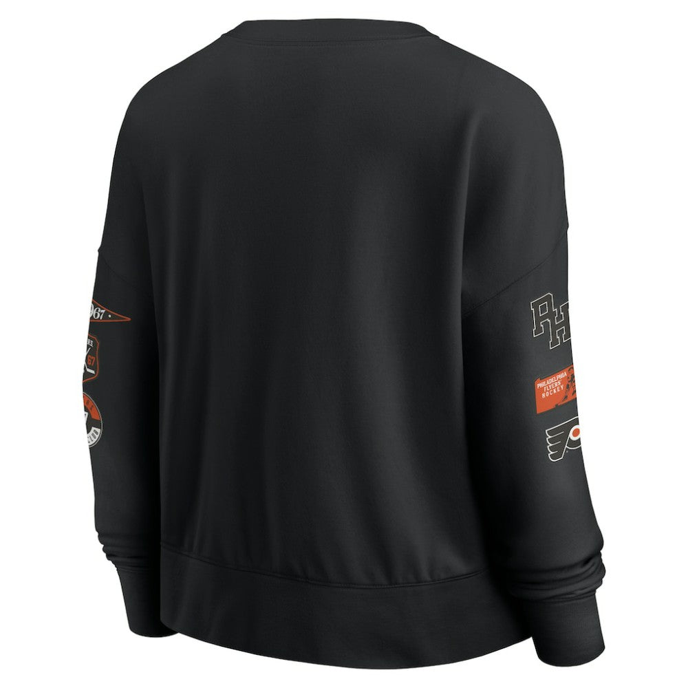 Philadelphia Flyers - Fanatics Women's Go Team Pullover Sweatshirt Black