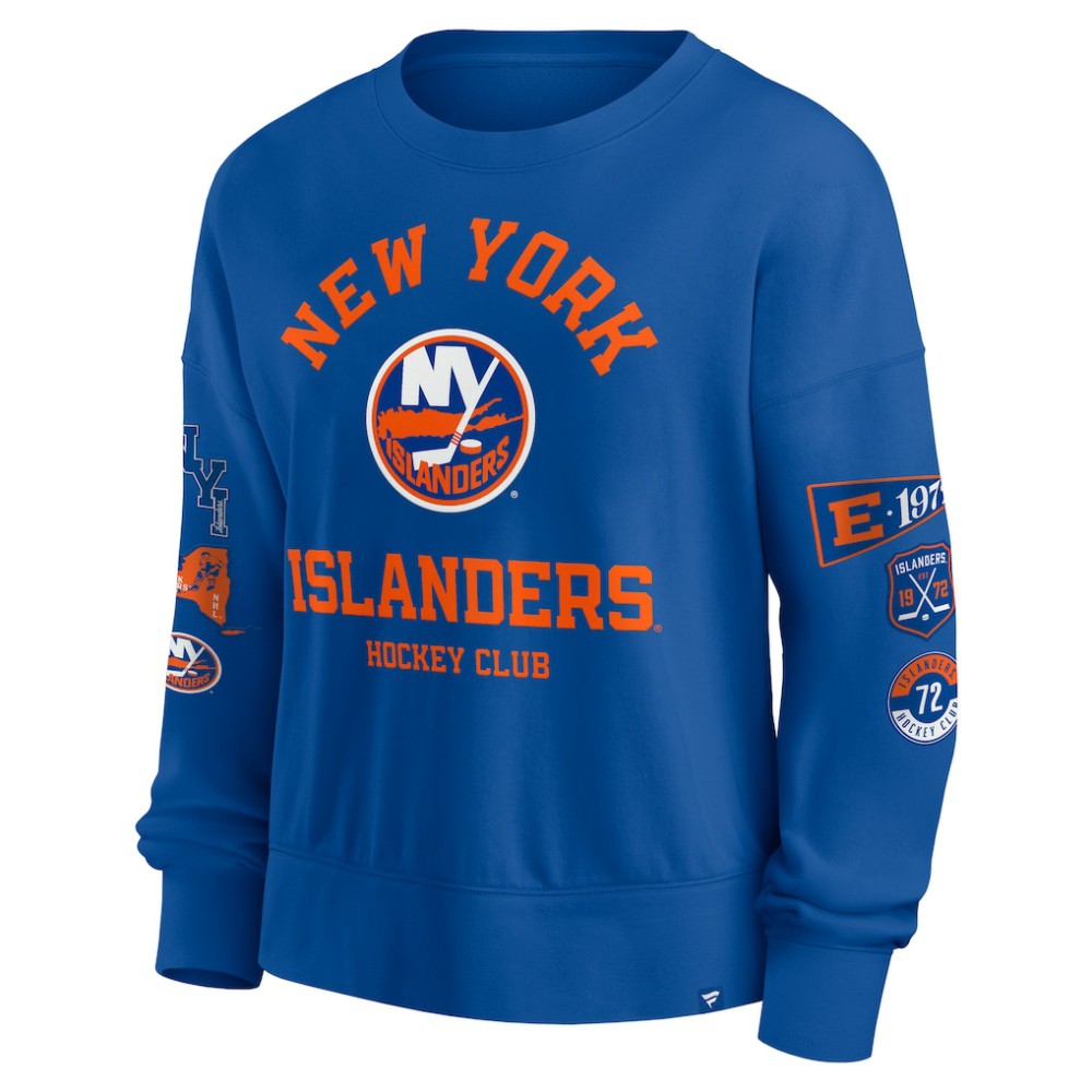 New York Islanders - Fanatics Women's Go Team Pullover Sweatshirt Royal