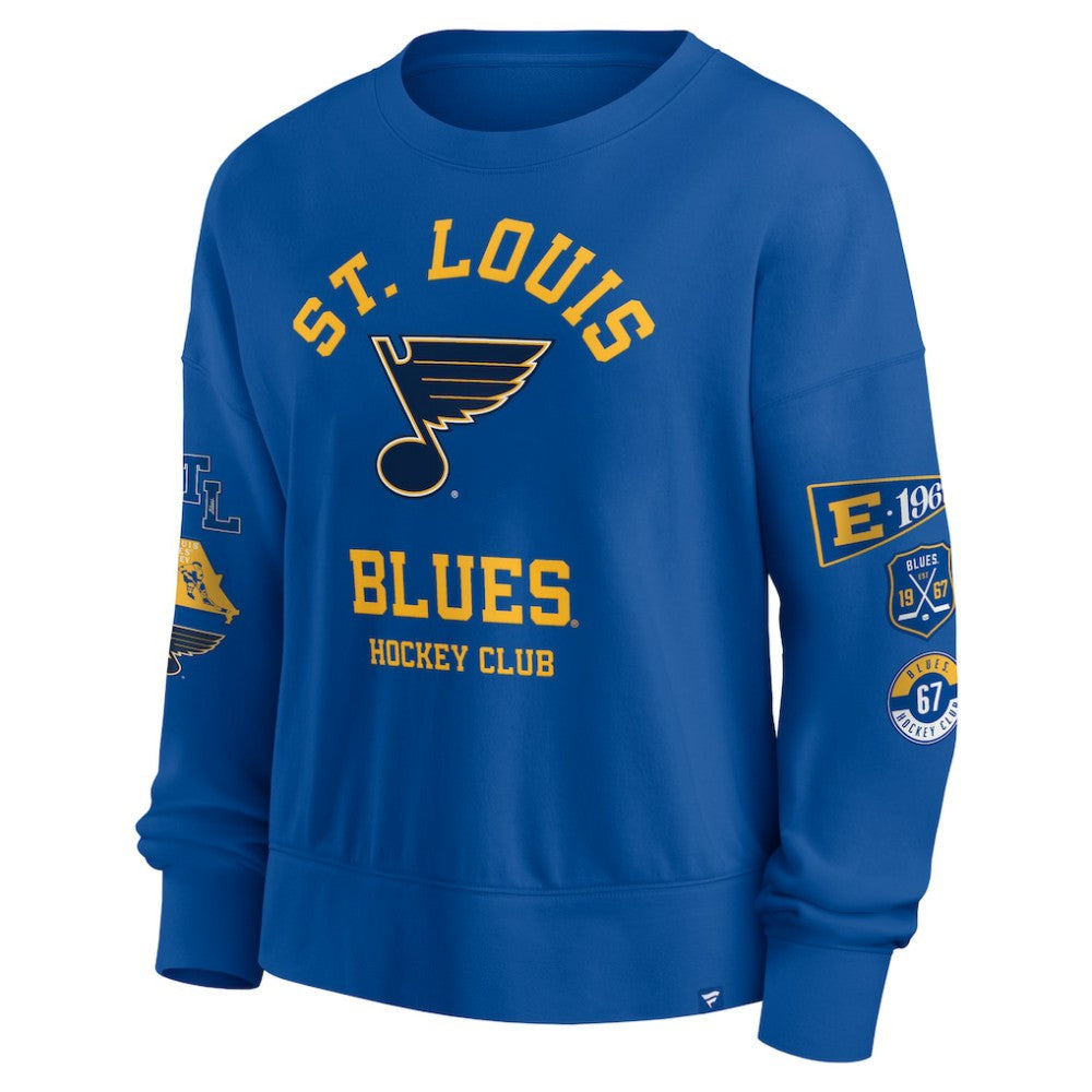 St. Louis Blues - Fanatics Women's Go Team Pullover Sweatshirt Blue