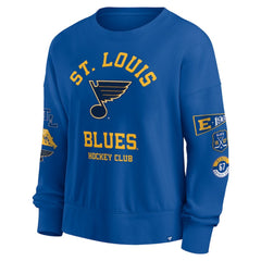 St. Louis Blues - Fanatics Women's Go Team Pullover Sweatshirt Blue