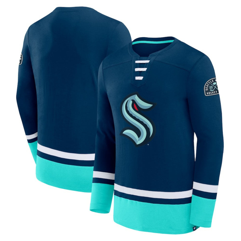Seattle Kraken Fanatics High Point Long Sleeve T-Shirt Deep Sea Blue