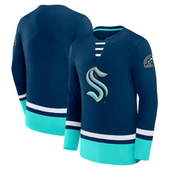 Seattle Kraken Fanatics High Point Long Sleeve T-Shirt Deep Sea Blue