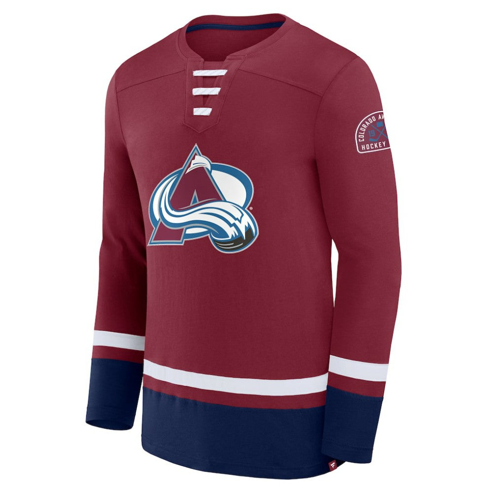 Colorado Avalanche - Fanatics High Point Long Sleeve T-Shirt Burgundy