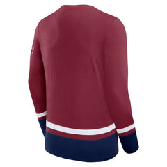 Colorado Avalanche - Fanatics High Point Long Sleeve T-Shirt Burgundy
