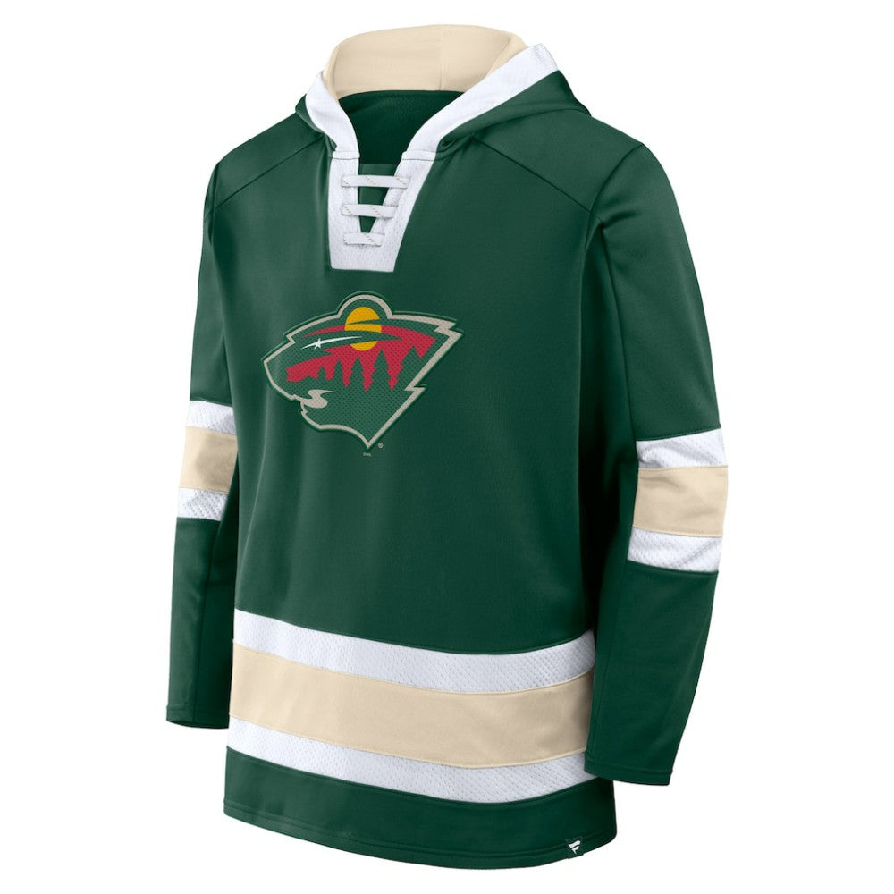 Minnesota Wild - Fanatics Inside Line Fleece Pullover Hoodie- Green