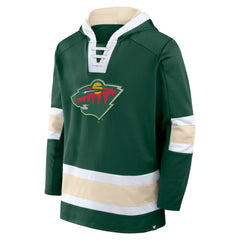 Minnesota Wild - Fanatics Inside Line Fleece Pullover Hoodie- Green