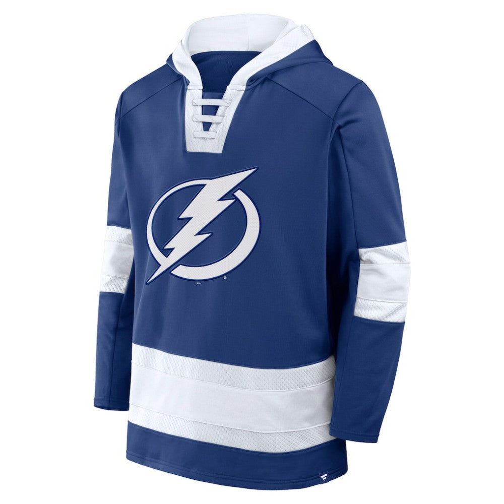 Tampa Bay Lightning - Fanatics Inside Line Fleece Pullover Hoodie- Blue