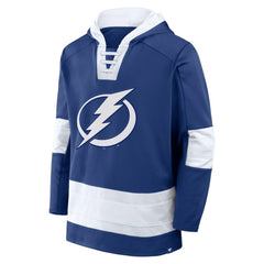Tampa Bay Lightning - Fanatics Inside Line Fleece Pullover Hoodie- Blue