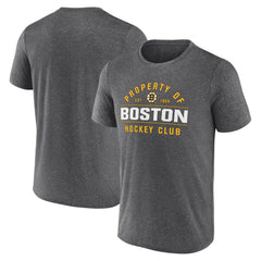 Boston Bruins Fanatics Property Of T-Shirt Heather Charcoal