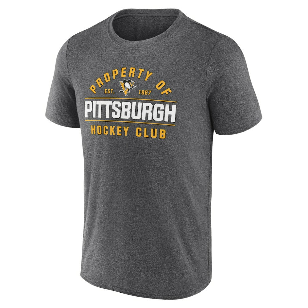 Pittsburgh Penguins Fanatics Property Of T-Shirt Heather Charcoal