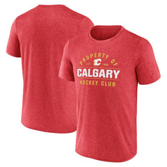 Calgary Flames - Fanatics Property Of T-Shirt Heather Red