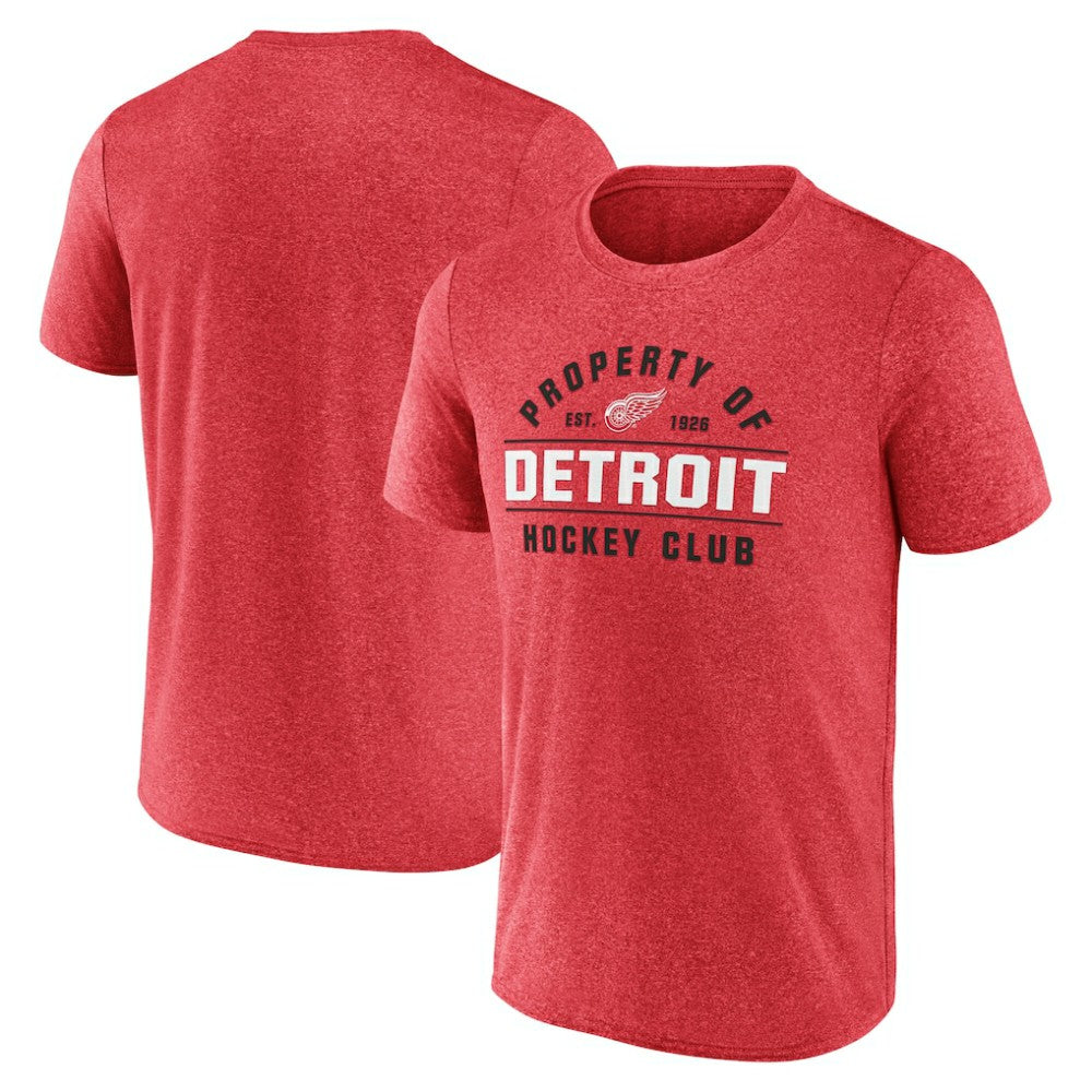 Detroit Red Wings - Fanatics Property Of T-Shirt Heather Red