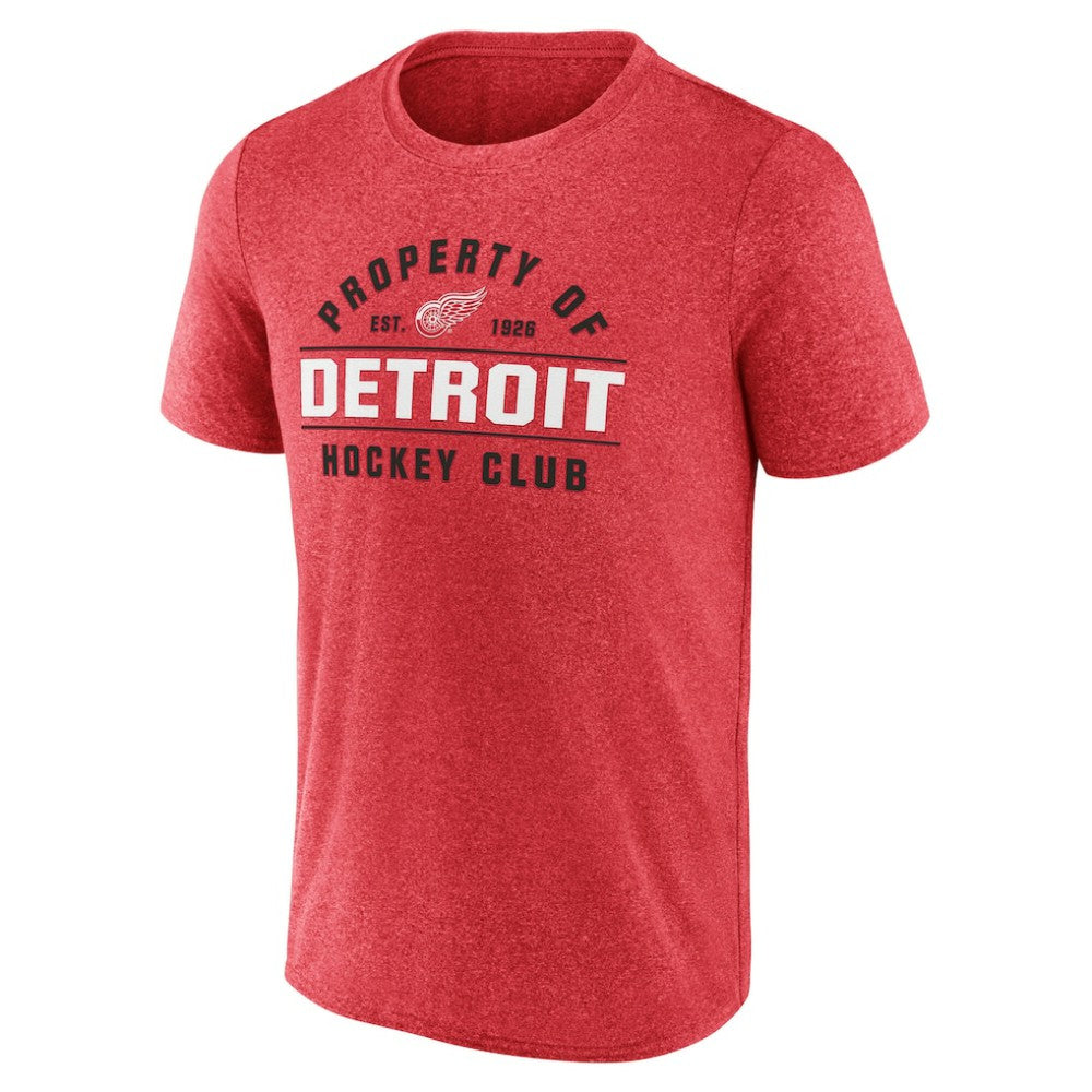Detroit Red Wings - Fanatics Property Of T-Shirt Heather Red