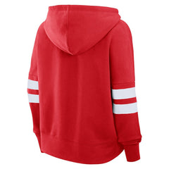 Chicago Blackhawks Fanatics Women's Oversized Seize Pullover Hoodie Red