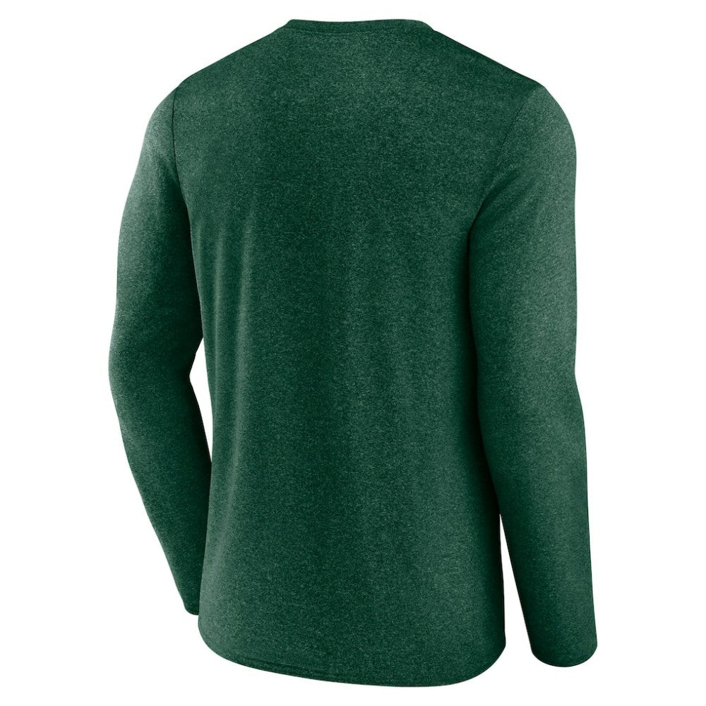 Minnesota Wild - Fanatics Transition Long Sleeve T-Shirt Heather Green