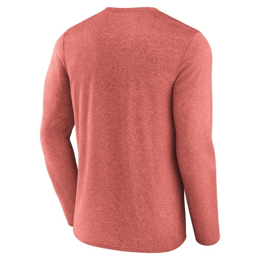 New Jersey Devils - Fanatics Transition Long Sleeve T-Shirt Heather Red
