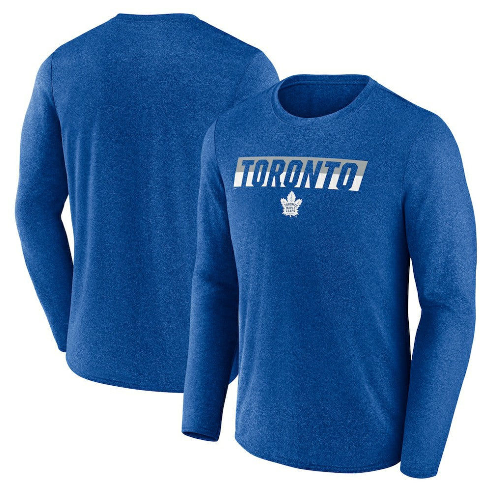 Toronto Maple Leafs - Fanatics Transition Long Sleeve T-Shirt Heather Blue
