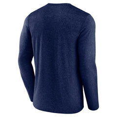 Seattle Kraken Fanatics Transition Long Sleeve T-Shirt Heather Navy