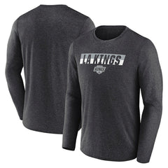 Los Angeles Kings - Fanatics Transition Long Sleeve T-Shirt Heather Charcoal