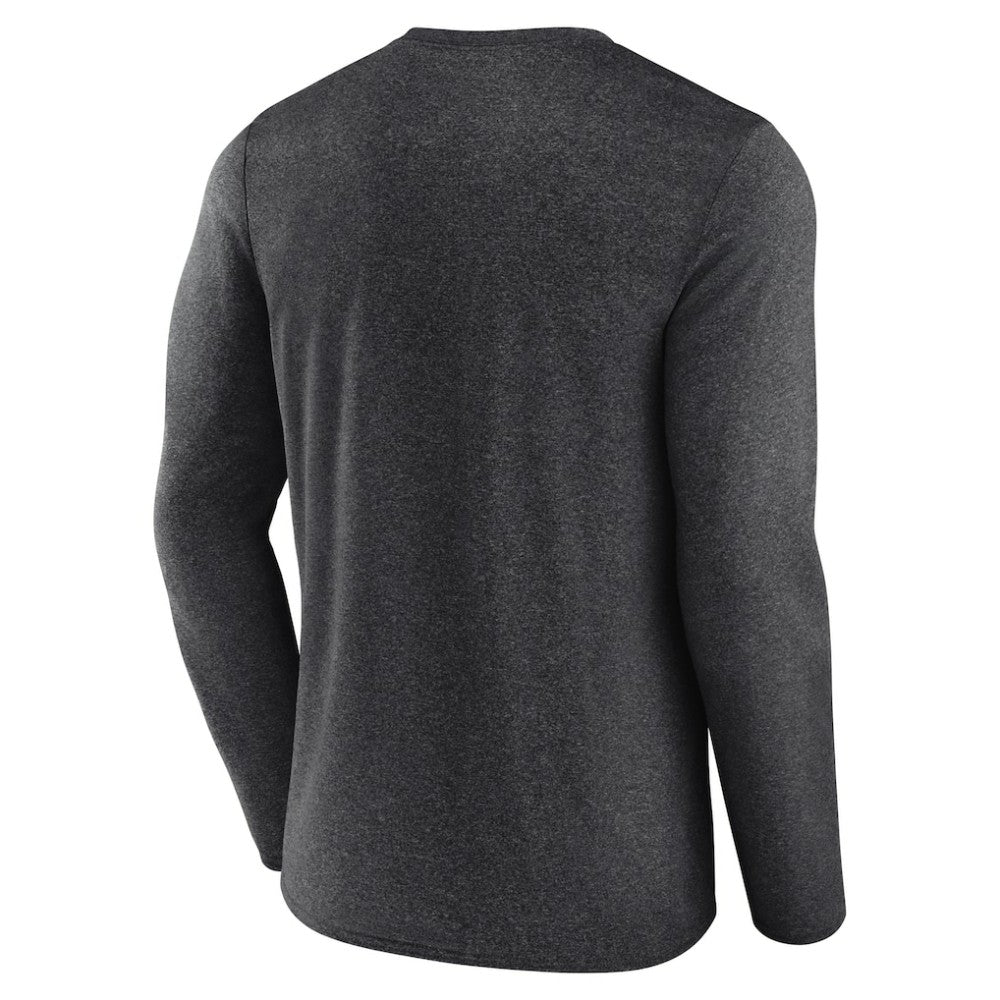 Boston Bruins Fanatics Transition Long Sleeve T-Shirt Heather Charcoal