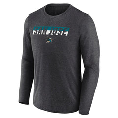 San Jose Sharks - Fanatics Transition Long Sleeve T-Shirt Heather Charcoal