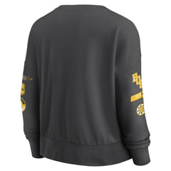 Boston Bruins Fanatics Women's Oversized Vintage Go Team Pullover Sweatshirt Black