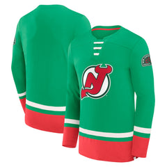 New Jersey Devils - Fanatics Vintage High Point Long Sleeve T-Shirt Green