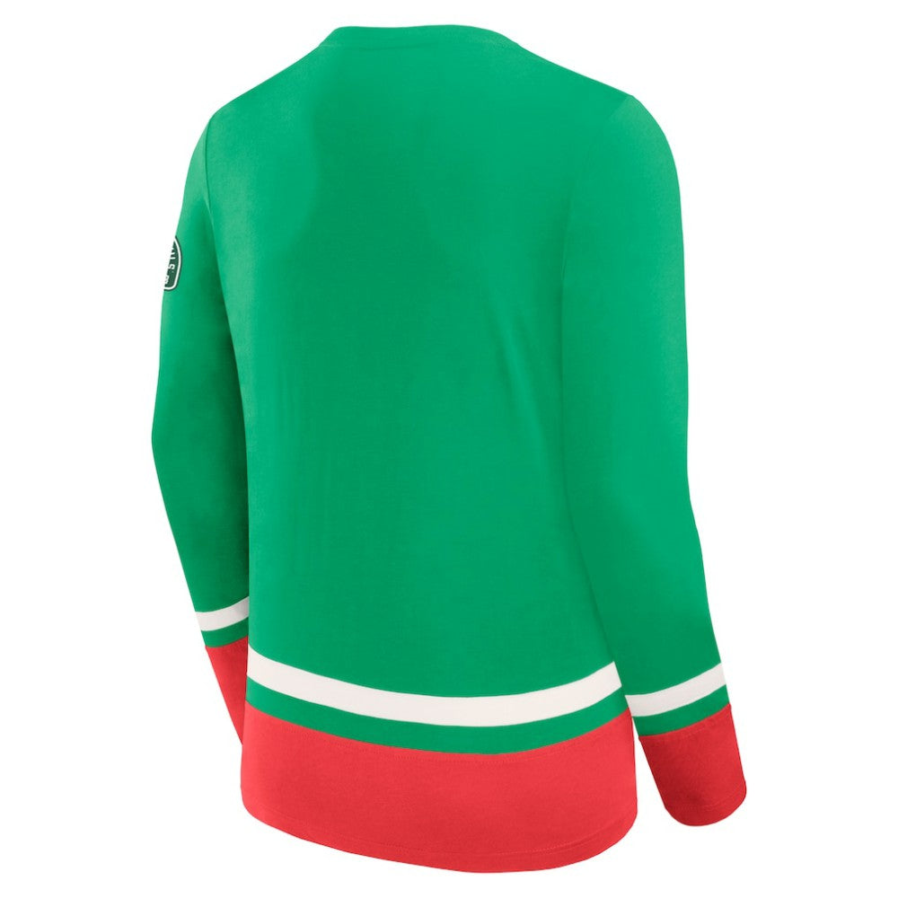 New Jersey Devils - Fanatics Vintage High Point Long Sleeve T-Shirt Green