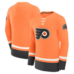 Philadelphia Flyers - Fanatics Vintage High Point Long Sleeve T-Shirt Orange