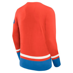 New York Rangers Fanatics Vintage High Point Long Sleeve T-Shirt Blue
