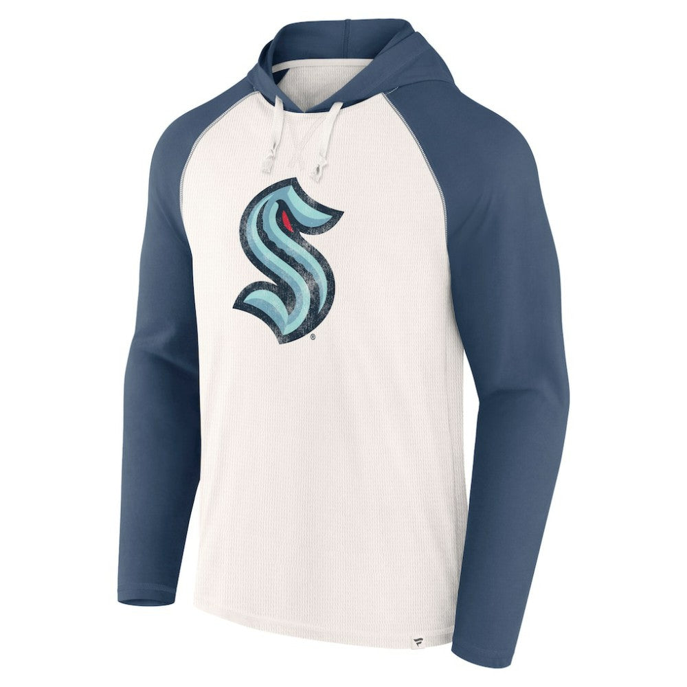 Seattle Kraken Fanatics Vintage Winger Pullover Hoodie White