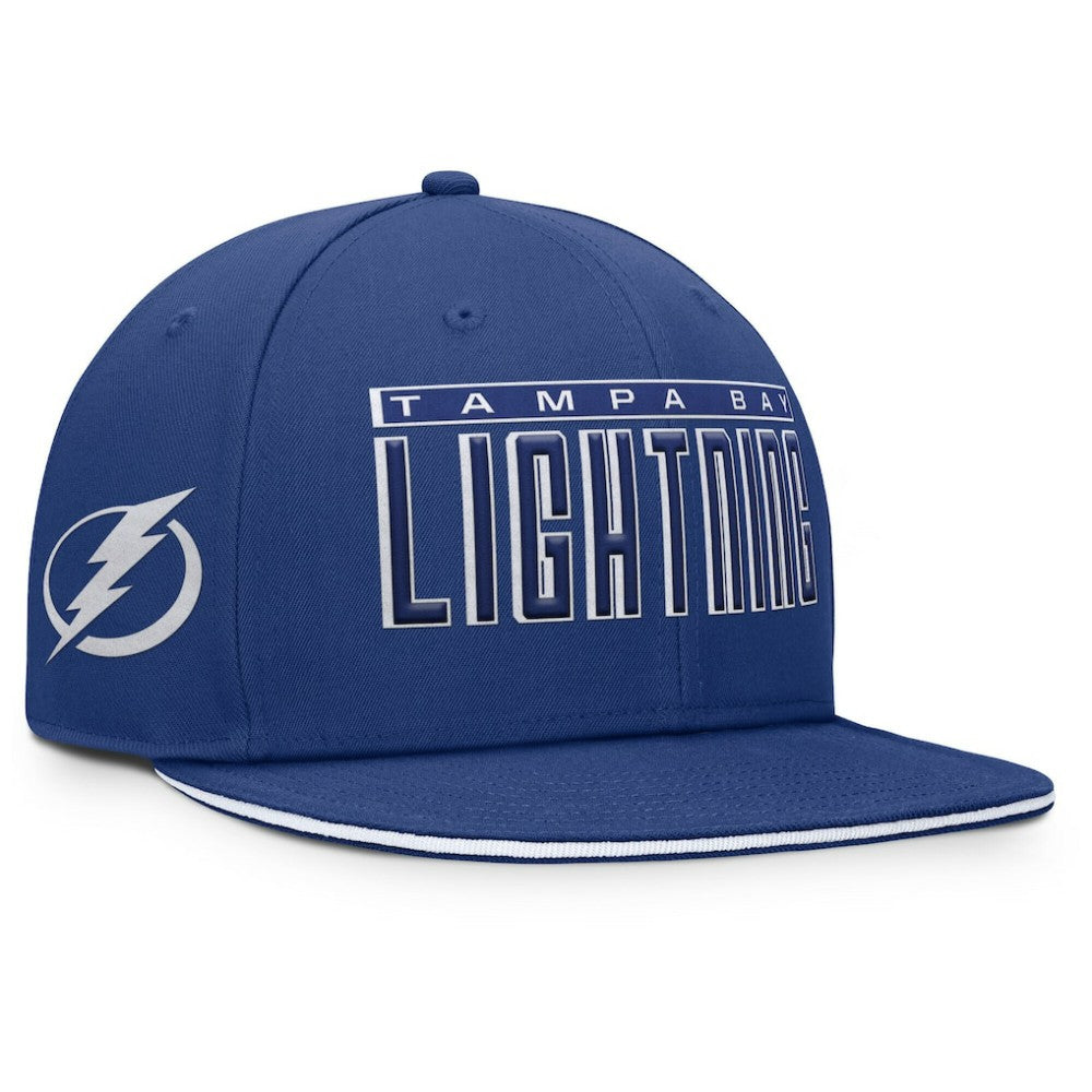 Tampa Bay Lightning - Fanatics Fundamental Gino Stack Snapback Hat Blue