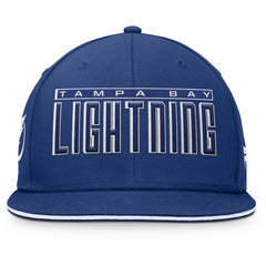Tampa Bay Lightning - Fanatics Fundamental Gino Stack Snapback Hat Blue