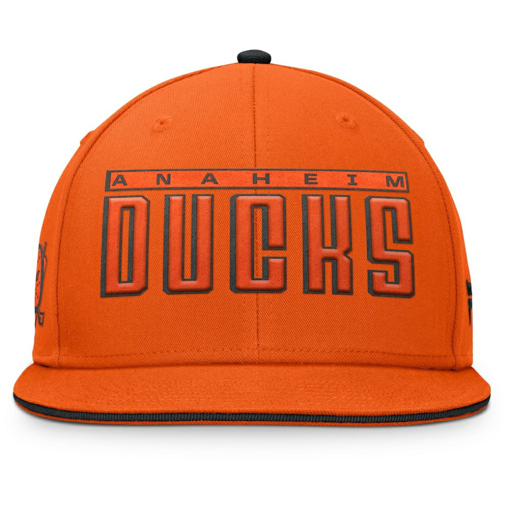 Anaheim Ducks - Fanatics Fundamental Gino Stack Snapback Hat Black