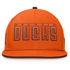 Anaheim Ducks - Fanatics Fundamental Gino Stack Snapback Hat Black