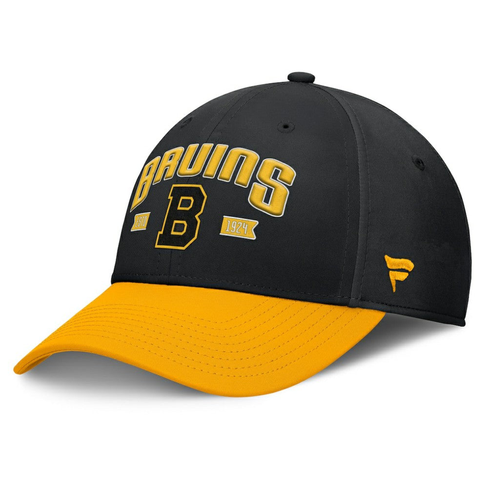 Boston Bruins Fanatics Heritage Captain Flex Hat Black/Gold