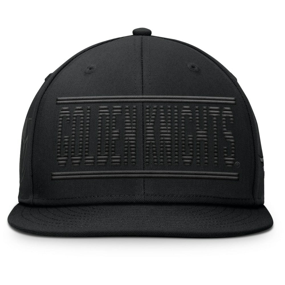 Vegas Golden Knights Fanatics Heritage Ice Time Wordmark Fitted Hat Black