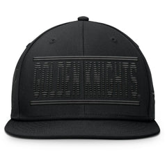 Vegas Golden Knights Fanatics Heritage Ice Time Wordmark Fitted Hat Black