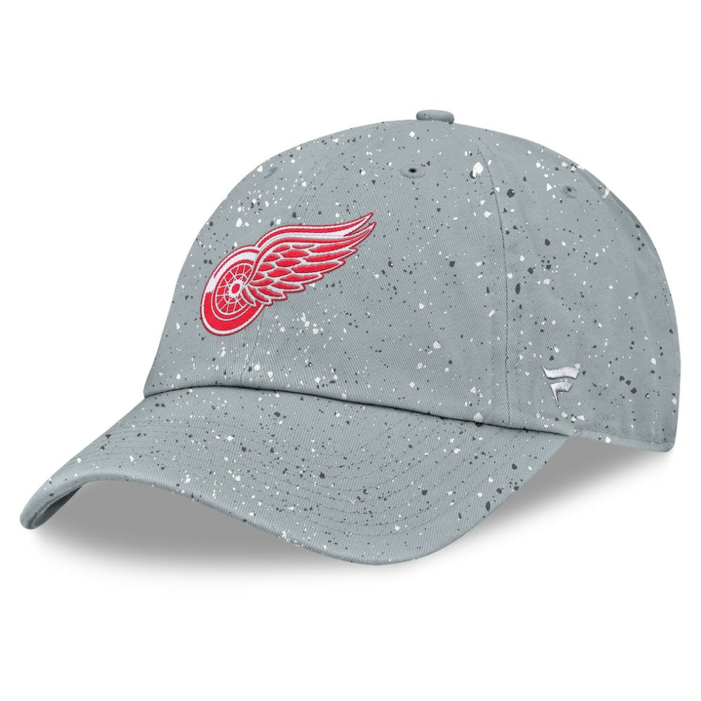 Detroit Red Wings - Fanatics Women's Heritage Snow Day Speckle Adjustable Hat Gray