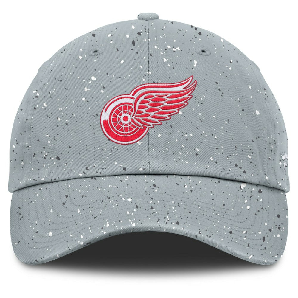 Detroit Red Wings - Fanatics Women's Heritage Snow Day Speckle Adjustable Hat Gray