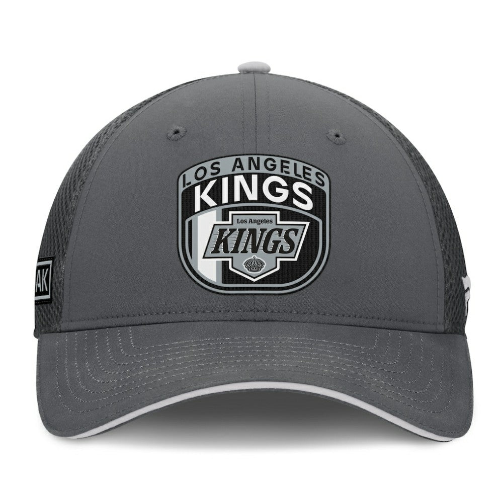Los Angeles Kings - Fanatics Authentic Pro Home Ice Trucker Adjustable Hat Gray