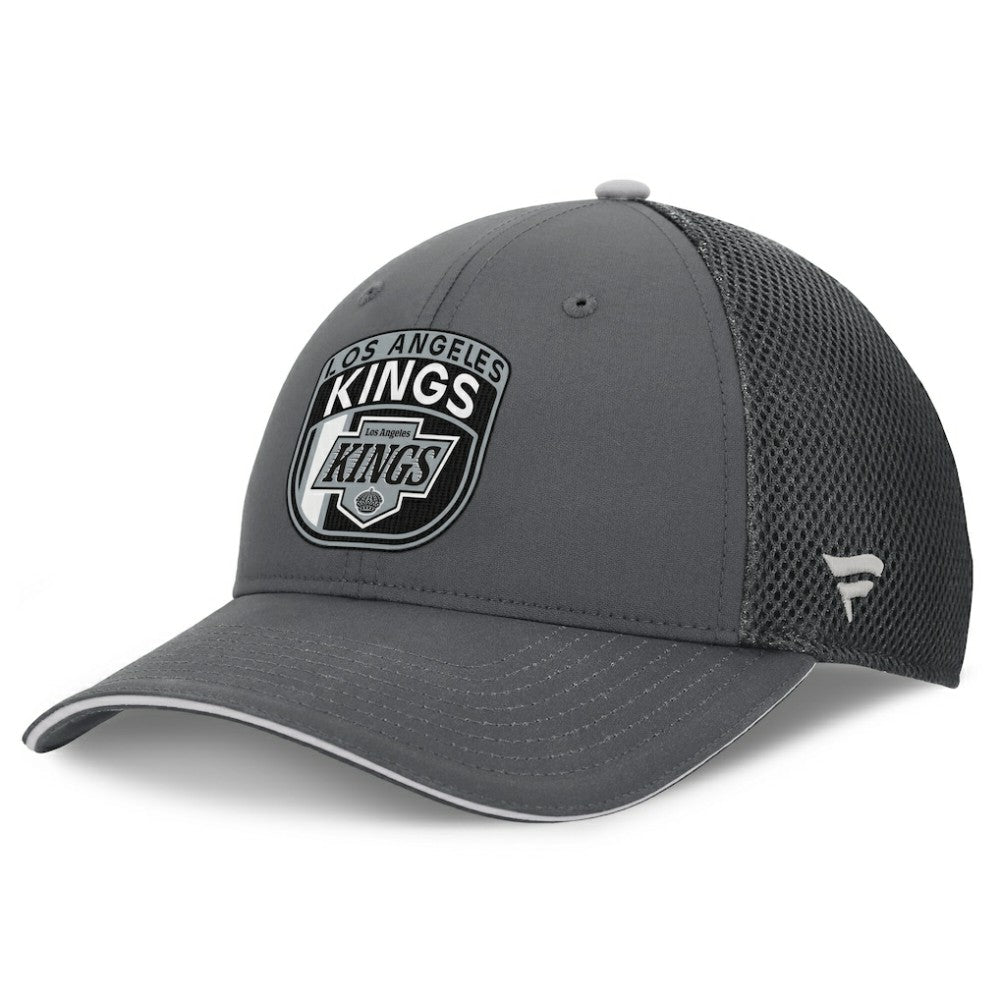 Los Angeles Kings - Fanatics Authentic Pro Home Ice Trucker Adjustable Hat Gray